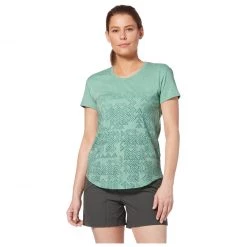 Royal Robbins - Women's All Over Acadia S/S - T-shirt -Tée-shirts Soldes royal robbins womens all over acadia s s t shirt detail 4