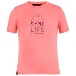 Salewa - Kid's Simple Life Dri-Rel S/S Tee - T-shirt -Tée-shirts Soldes salewa kids simple life dri rel s s tee t shirt 2