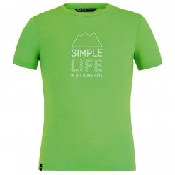 Salewa - Kid's Simple Life Dri-Rel S/S Tee - T-shirt -Tée-shirts Soldes salewa kids simple life dri rel s s tee t shirt 3