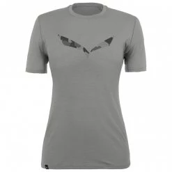 Salewa - Women's Pure Logo AMR Graphic S/S Tee - T-shirt en laine mérinos -Tée-shirts Soldes salewa womens pure logo amr graphic s s tee t shirt en laine merinos 1