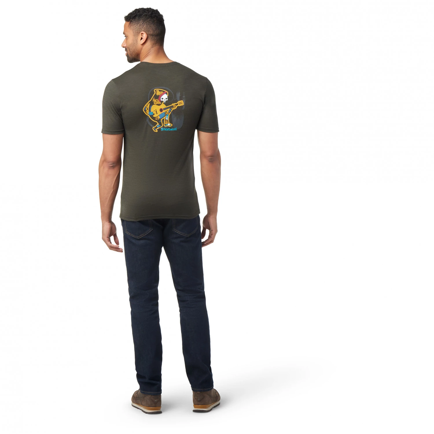 Smartwool - Memory Quilt S/S Graphic Tee Guitar - T-shirt en laine mérinos 3 Smartwool - Memory Quilt S/S Graphic Tee Guitar - T-shirt en laine mérinos – Image 3