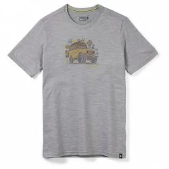 Smartwool - Merino Sport 150 Overland Adventure S/S Graphic - T-shirt en laine mérinos -Tée-shirts Soldes smartwool merino sport 150 overland adventure s s graphic t shirt en laine merinos 1