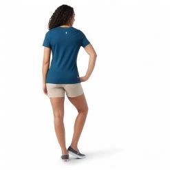 Smartwool - Women's Merino Sport 120 Tee - T-shirt en laine mérinos -Tée-shirts Soldes smartwool womens merino sport 120 tee t shirt en laine merinos detail 3