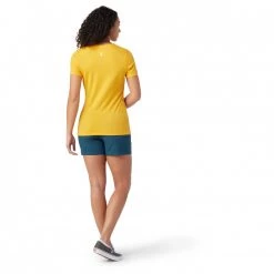 Smartwool - Women's Merino Sport 150 Crankset S/S Graphic - T-shirt -Tée-shirts Soldes smartwool womens merino sport 150 crankset s s graphic t shirt detail 3