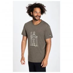 Super.natural - Skieur Tee - T-shirt en laine mérinos -Tée-shirts Soldes supernatural skieur tee t shirt en laine merinos detail 3