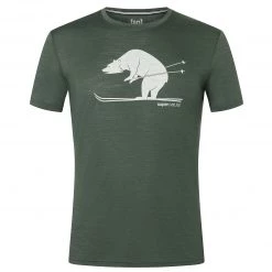 Super.natural - Skiing Bear Tee - T-shirt en laine mérinos 5 Super.natural - Skiing Bear Tee - T-shirt en laine mérinos -Tée-shirts Soldes supernatural skiing bear tee t shirt en laine merinos 1