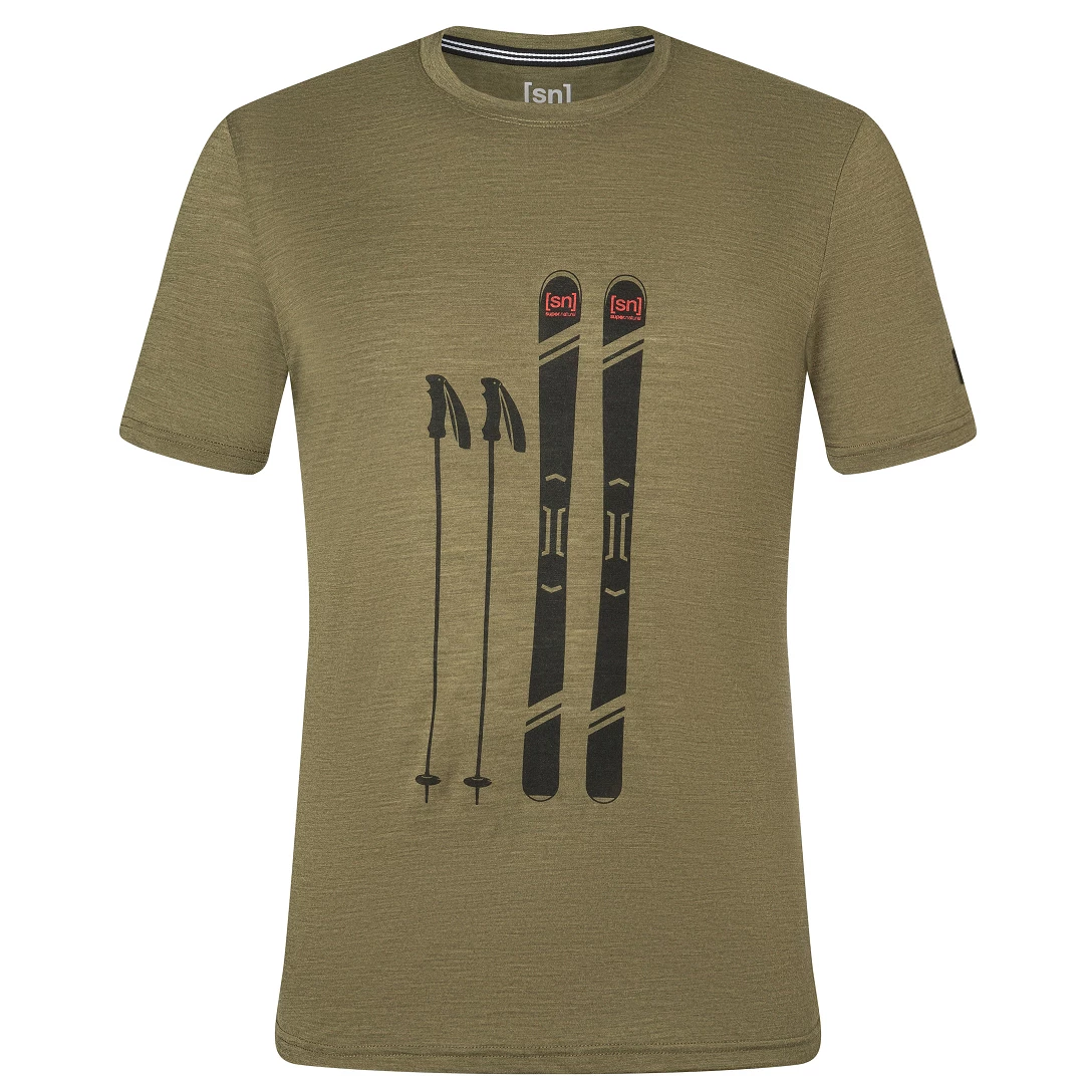 Super.natural - Skiing Gear Tee - T-shirt en laine mérinos 3 Super.natural - Skiing Gear Tee - T-shirt en laine mérinos – Image 3