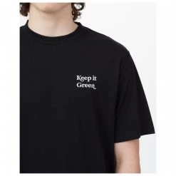 Tentree - Keep It Green Embroidery T-Shirt - T-shirt -Tée-shirts Soldes tentree keep it green embroidery t shirt t shirt detail 4