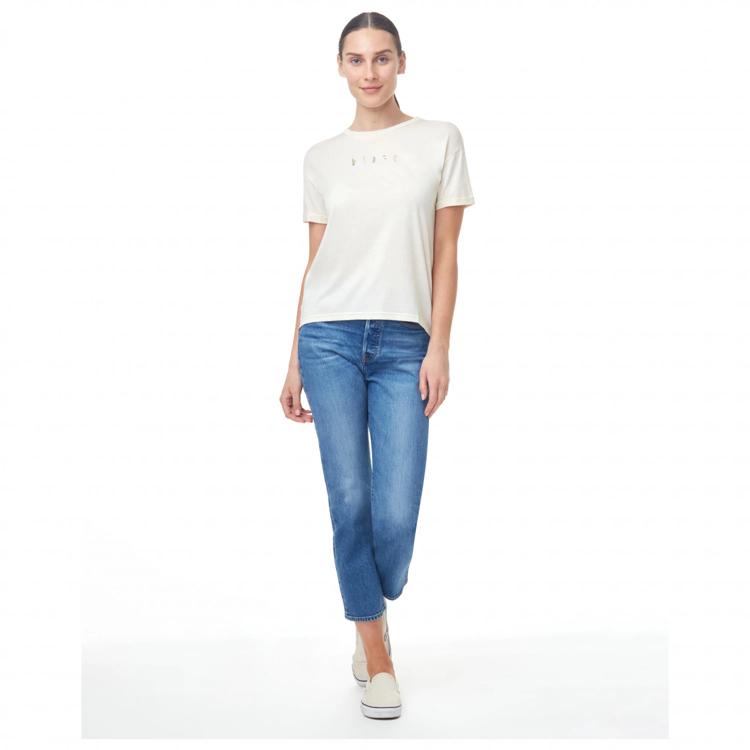 Tentree - Women's River Flowers Embroidery T-Shirt 3 Tentree - Women's River Flowers Embroidery T-Shirt – Image 3