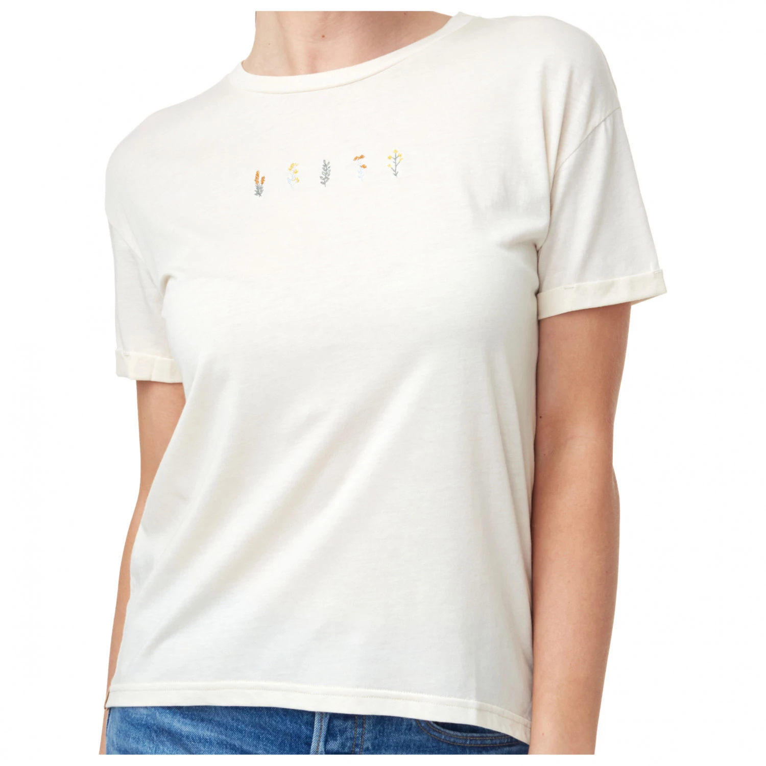 Tentree - Women's River Flowers Embroidery T-Shirt 1 Tentree - Women's River Flowers Embroidery T-Shirt