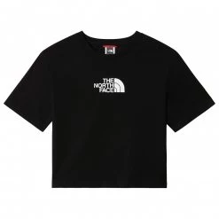 The North Face - Girl's S/S Cropped Graphic Tee - T-shirt -Tée-shirts Soldes the north face girls s s cropped graphic tee t shirt 1
