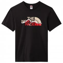 The North Face - S/S Mountain Line Tee - T-shirt -Tée-shirts Soldes the north face s s mountain line tee t shirt 1