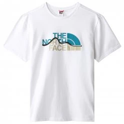 The North Face - S/S Mountain Line Tee - T-shirt -Tée-shirts Soldes the north face s s mountain line tee t shirt 2